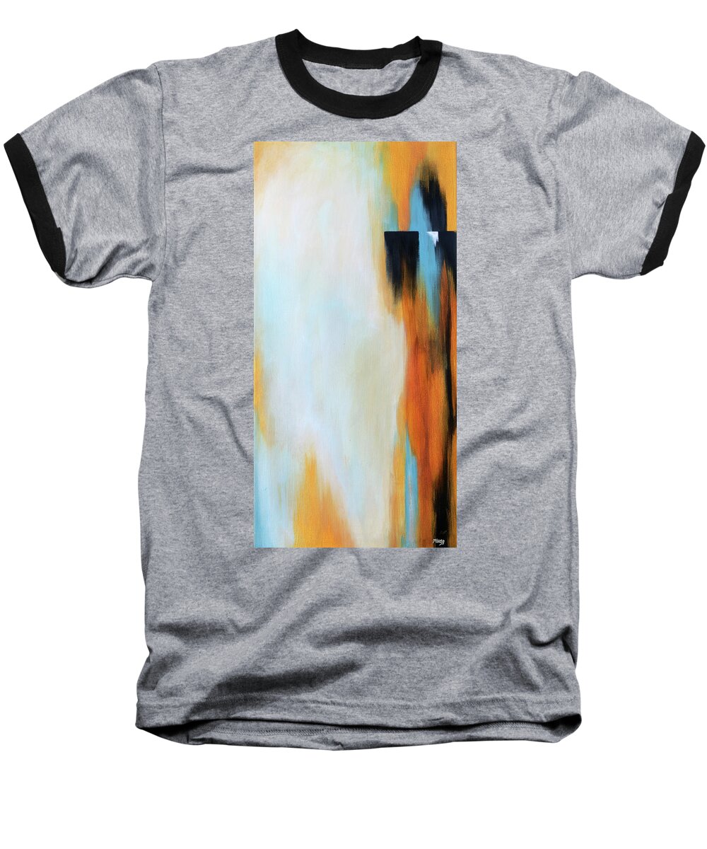 Abstract Baseball T-Shirt featuring the painting The Clearing 2 by Michelle Joseph-Long