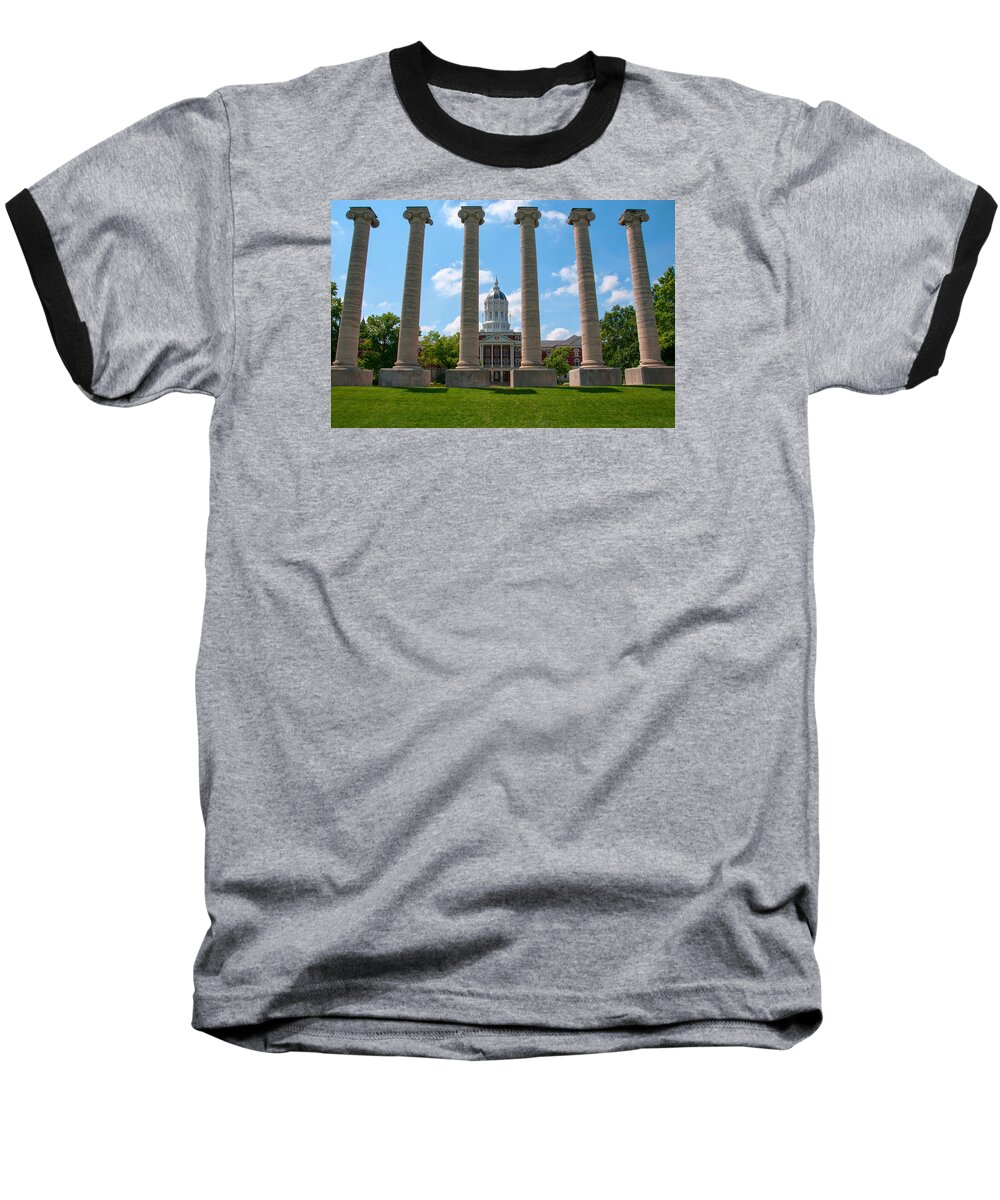 Missouri Baseball T-Shirt featuring the photograph The Columns by Steve Stuller