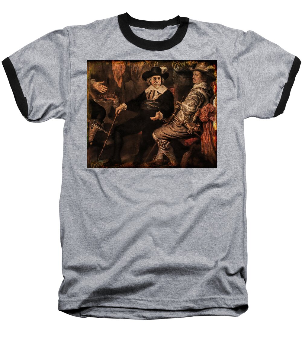 Baseball T-Shirt featuring the photograph The Court Debate by Aleksander Rotner
