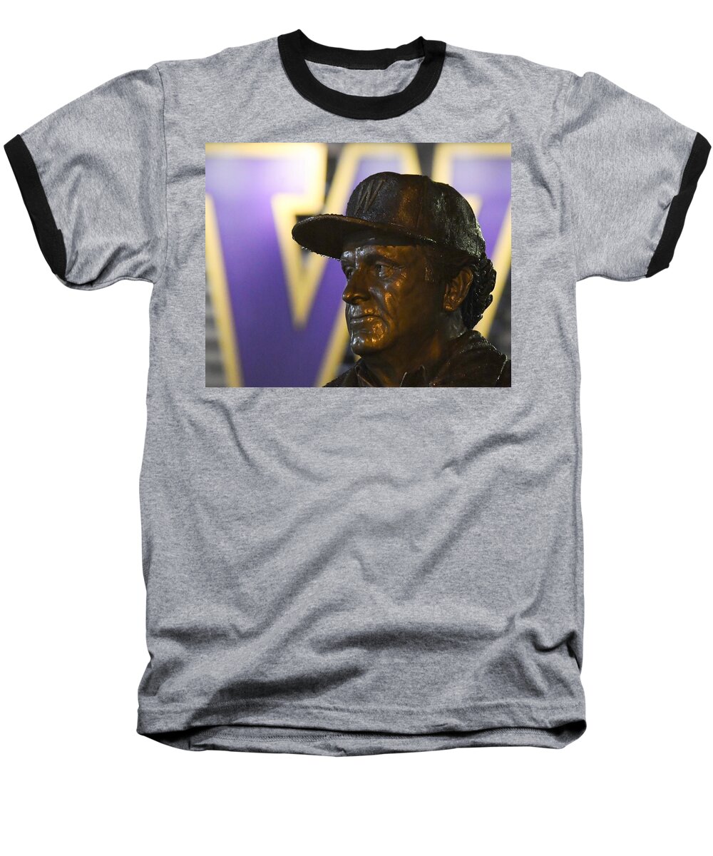 Don James Baseball T-Shirt featuring the photograph The Dawg Father by Jeff Cook