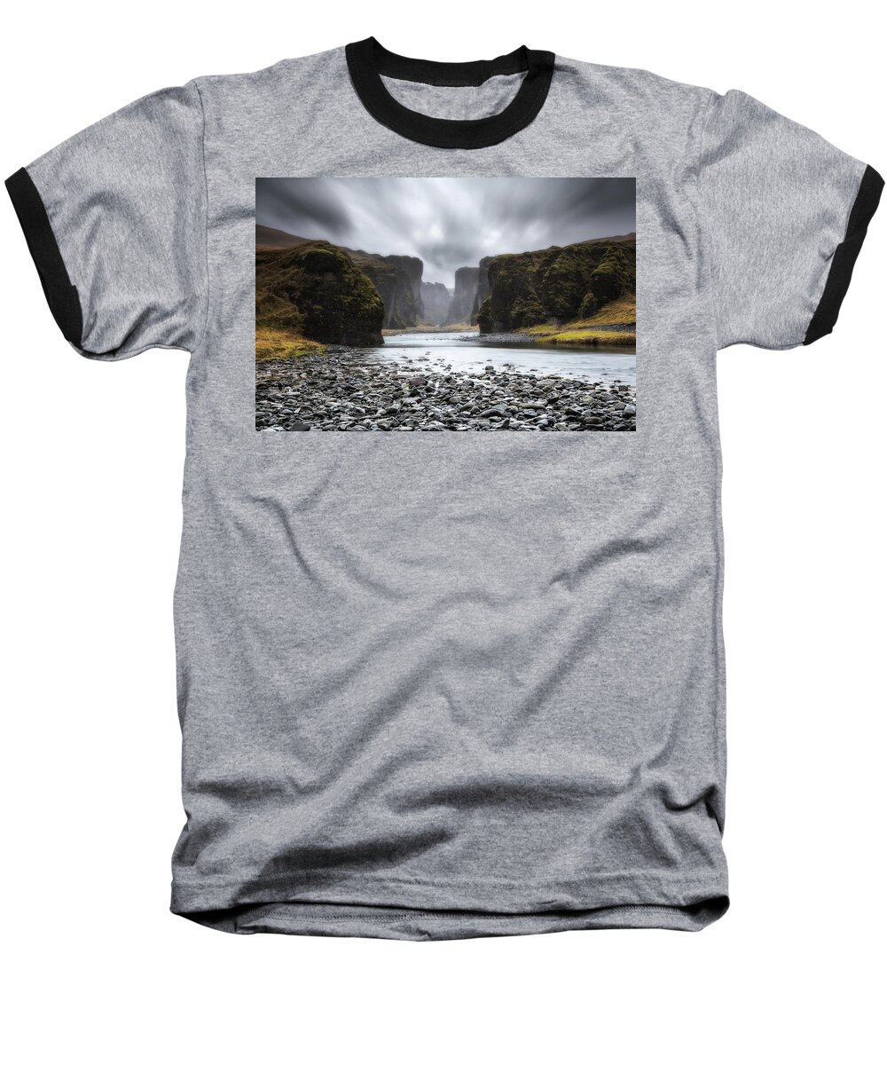 Iceland Baseball T-Shirt featuring the photograph The entrance by Jorge Maia