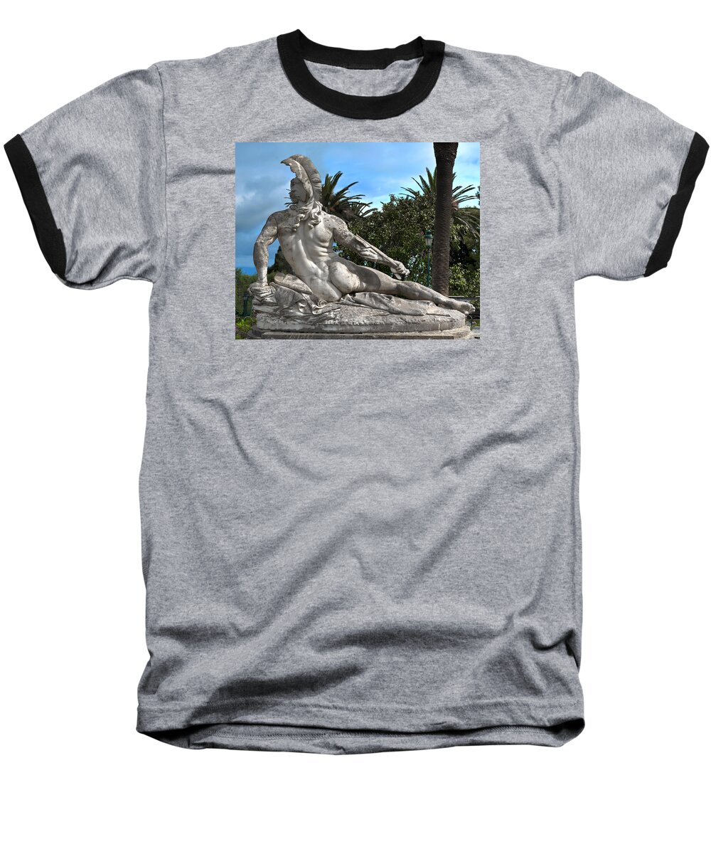 Statue Baseball T-Shirt featuring the photograph The Feather by Richard Ortolano