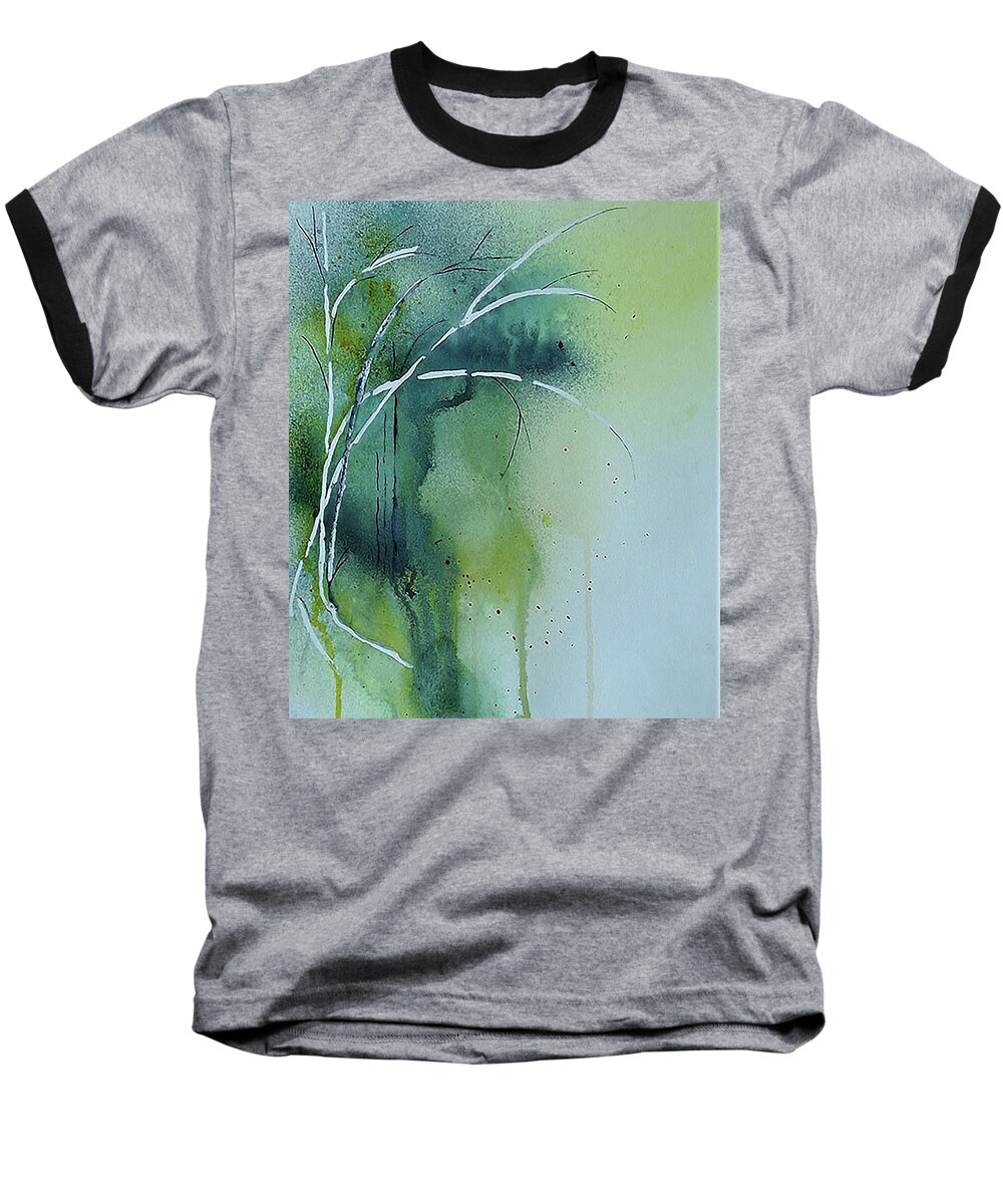 Watercolor Baseball T-Shirt featuring the painting The Forest by Gloria Dietz-Kiebron
