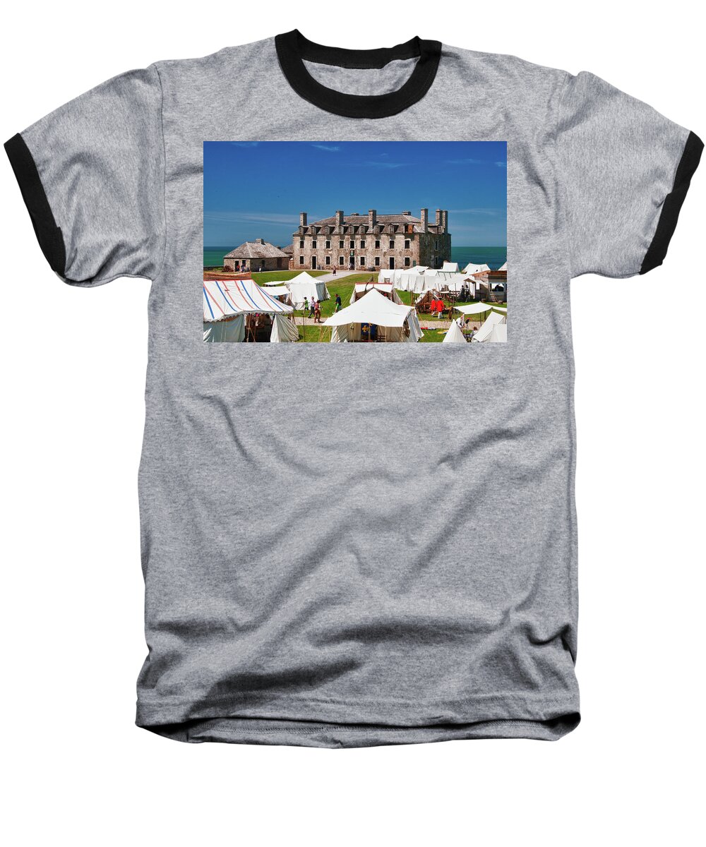French Castle Baseball T-Shirt featuring the photograph The French Castle 6709 by Guy Whiteley