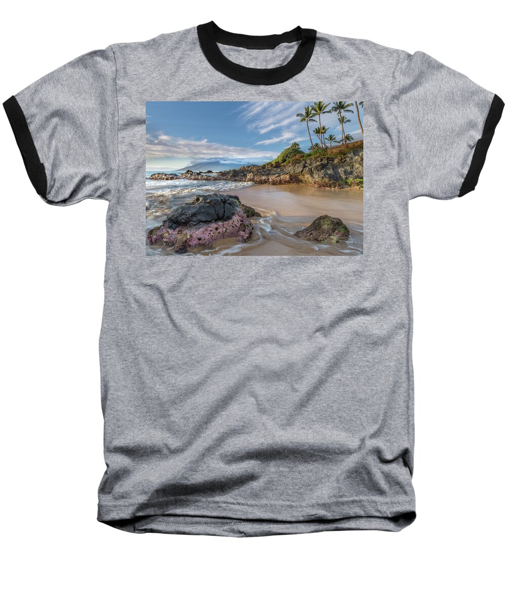 Hawaii Baseball T-Shirt featuring the photograph The Golden Hour In Paradise by Ian Sempowski