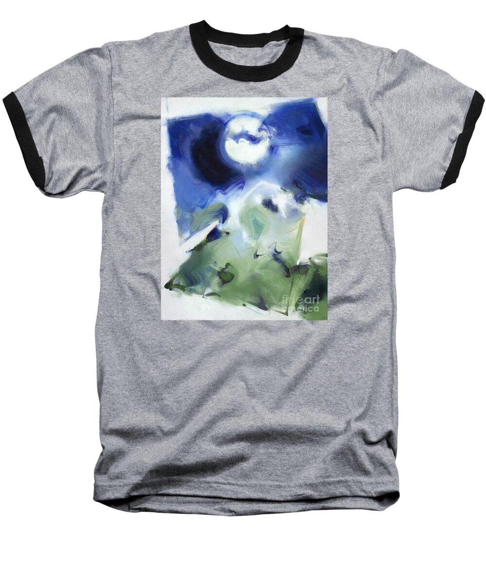Blues Baseball T-Shirt featuring the painting The Keys of Life - Desire by Ritchard Rodriguez