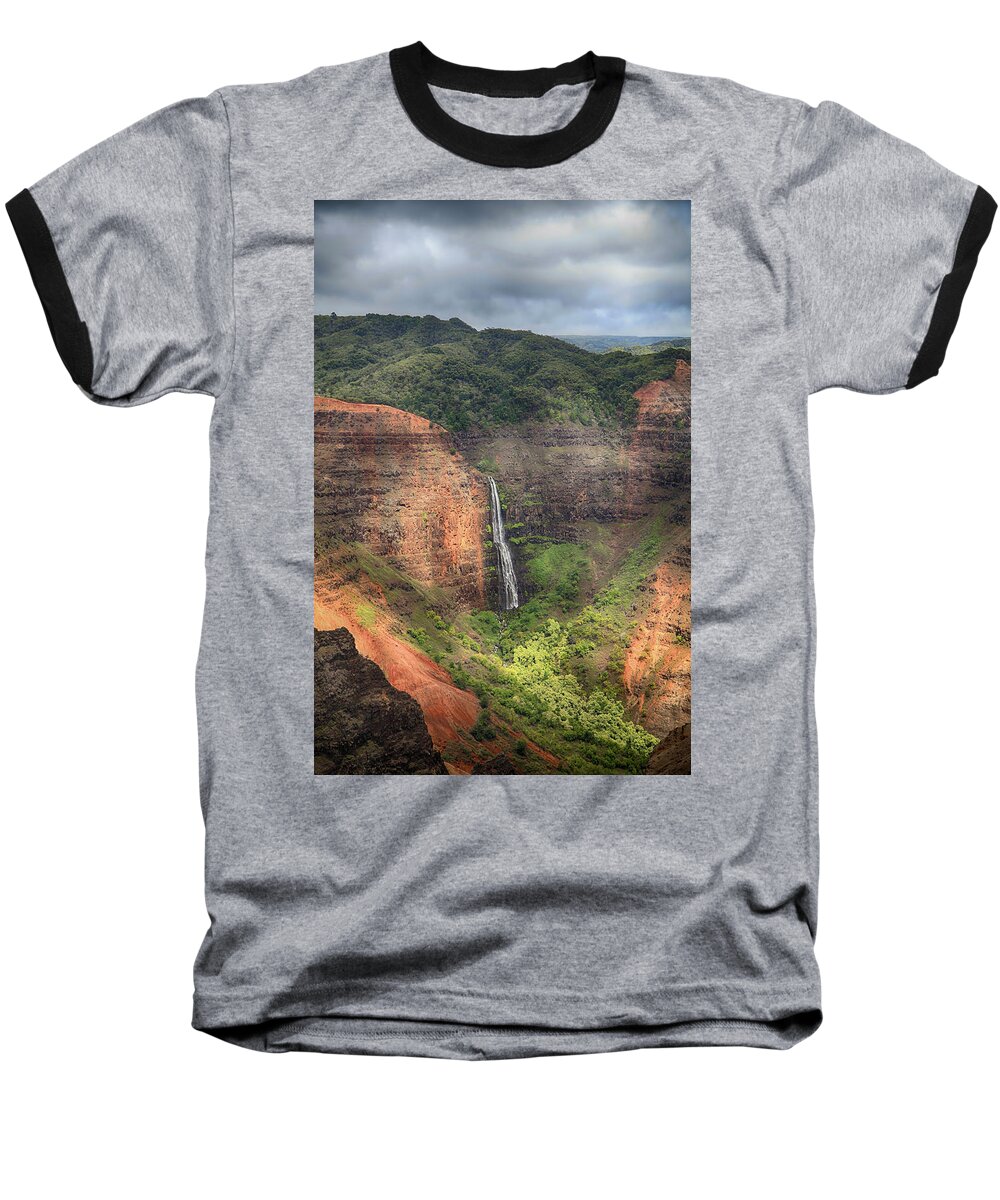 Waipo'o Falls Baseball T-Shirt featuring the photograph The Kind of Love That Lasts Forever by Laurie Search