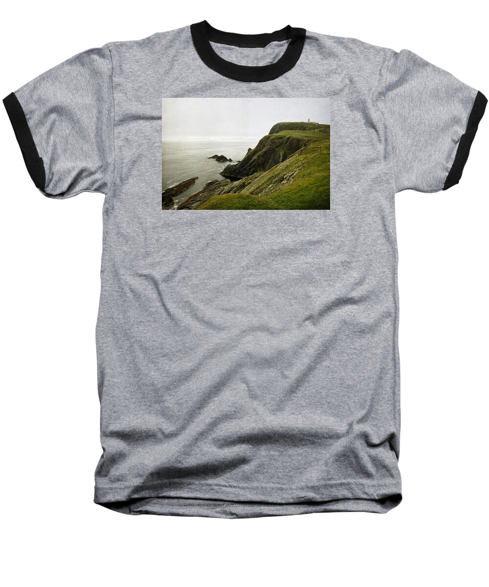Lighthouse Baseball T-Shirt featuring the photograph The Light Between The Oceans by Lucinda Walter