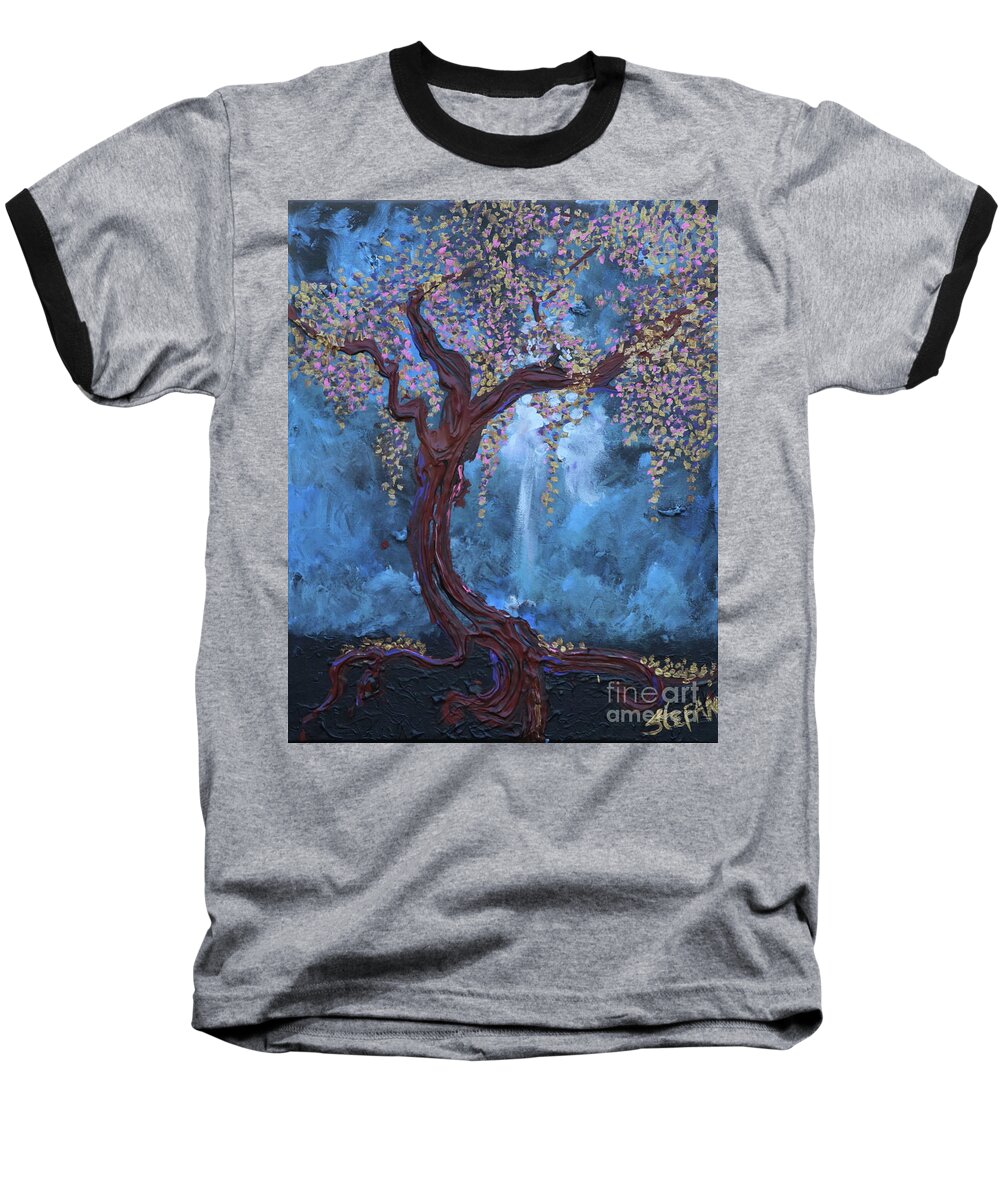 Impressionism Baseball T-Shirt featuring the painting The LIght Sustains Me by Stefan Duncan