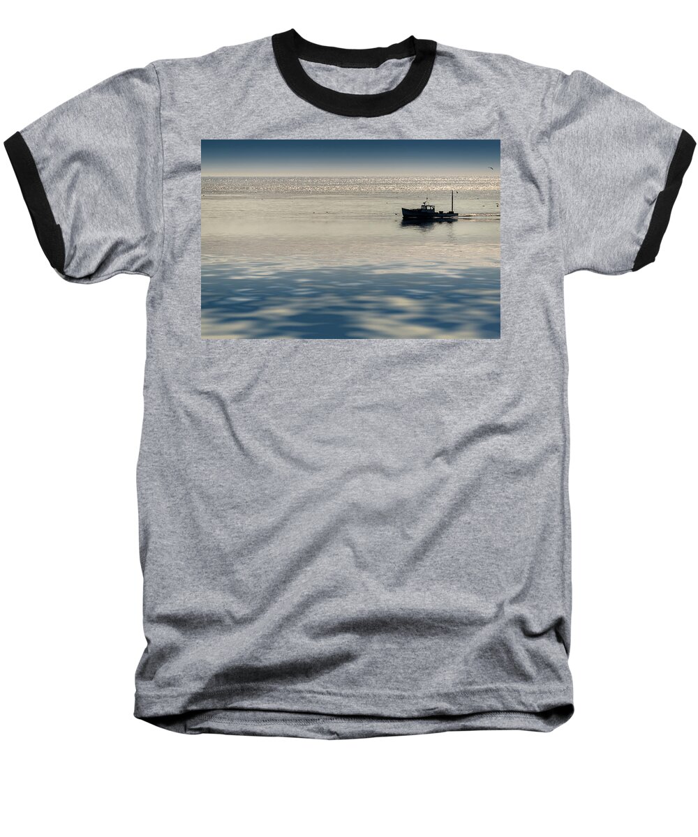 Boat Baseball T-Shirt featuring the photograph The Lobster Boat by Rick Berk