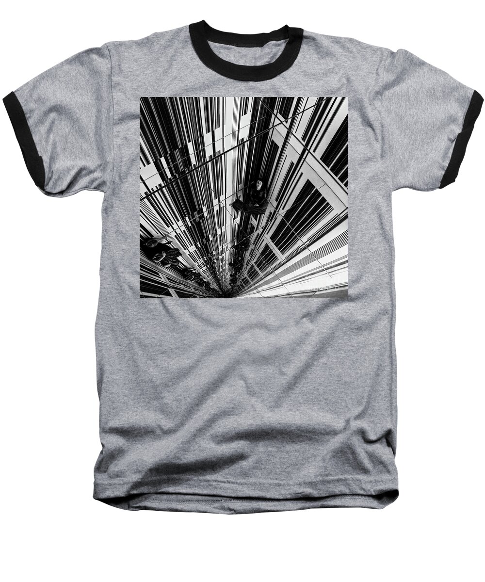 Mirror Baseball T-Shirt featuring the photograph The Mirror Room by Karen Lewis
