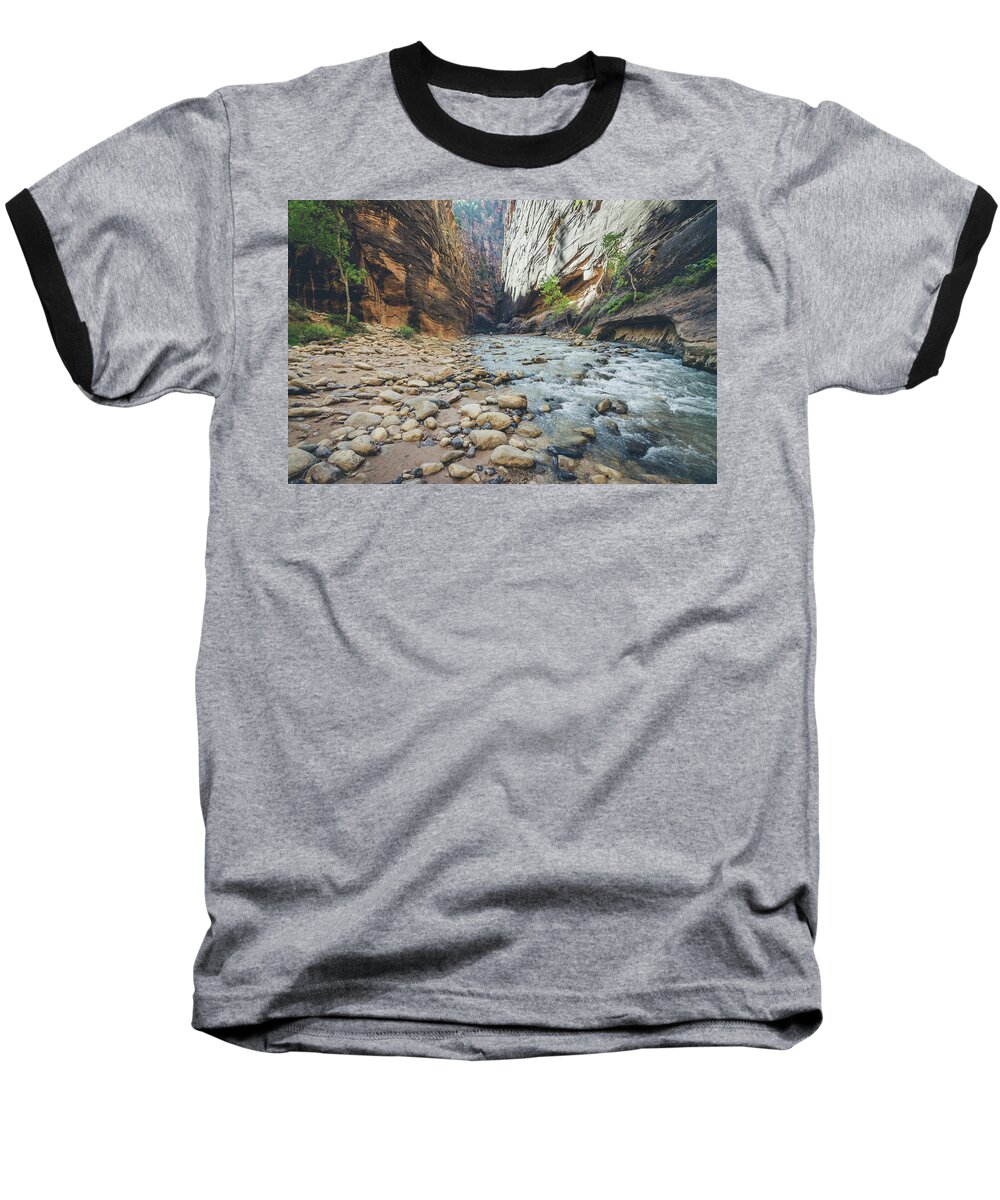 Landscape Baseball T-Shirt featuring the photograph The Narrows by Margaret Pitcher