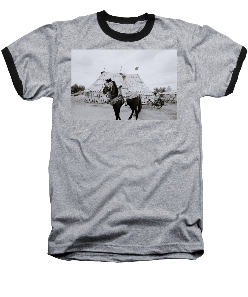 Horse Baseball T-Shirt featuring the photograph The Noble Man by Shaun Higson