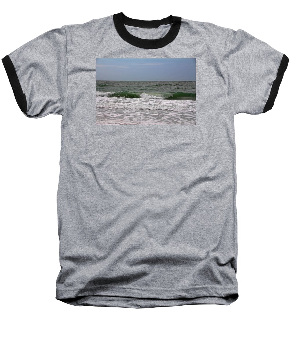Wave Baseball T-Shirt featuring the photograph The Ocean in Motion by Michiale Schneider