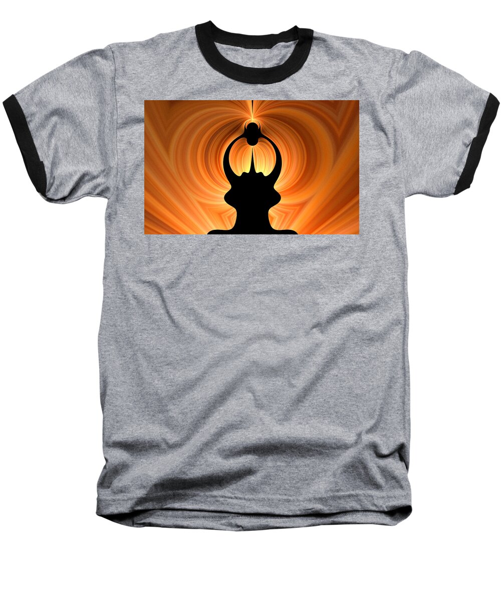 Offering Baseball T-Shirt featuring the digital art The Offering by Gary Blackman