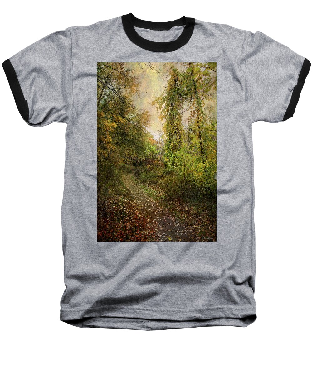 Path Baseball T-Shirt featuring the photograph The Old Dirt Path by John Rivera