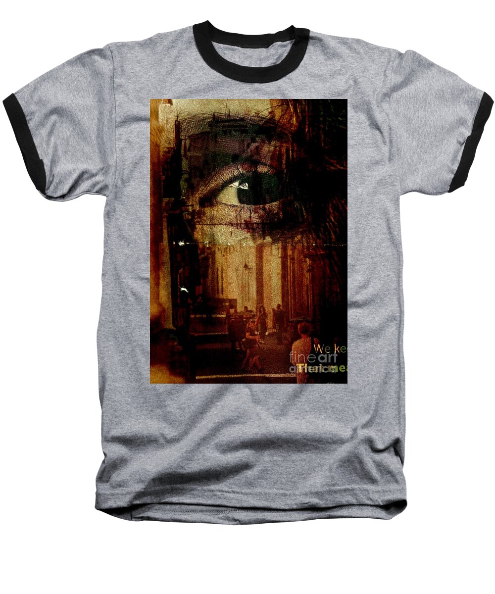 Single Exposure Baseball T-Shirt featuring the photograph The Overseer by Michael Cinnamond