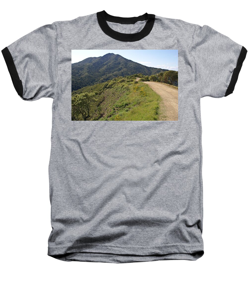 Mount Tamalpais Baseball T-Shirt featuring the photograph The Path to Tamalpais by Ben Upham III