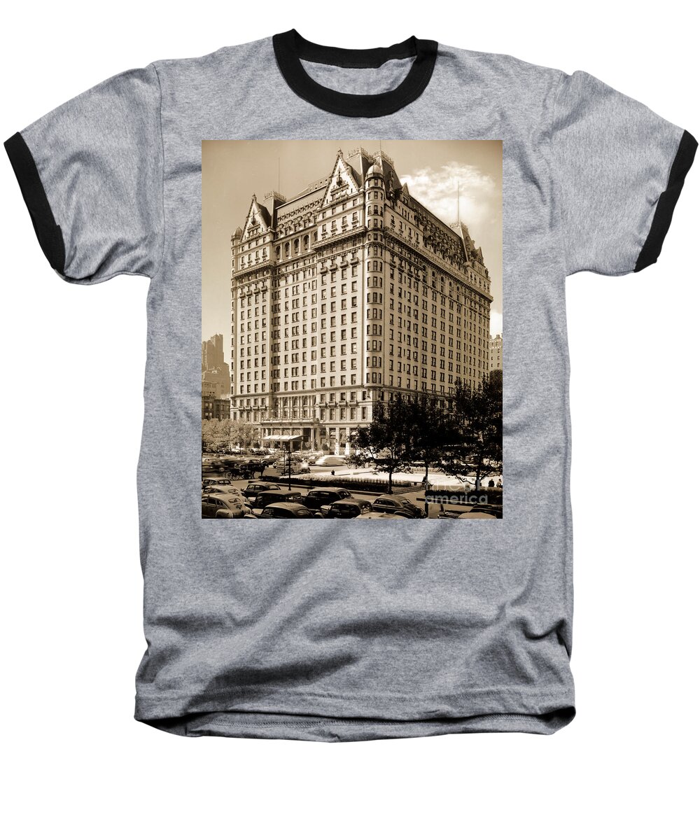 The Plaza Hotel Baseball T-Shirt featuring the photograph The Plaza Hotel by Henry Janeway Hardenbergh