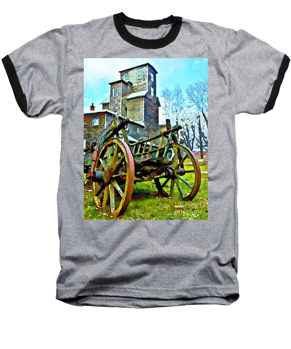 Pottery Baseball T-Shirt featuring the photograph The Pottery - Bennington, VT by Tom Cameron
