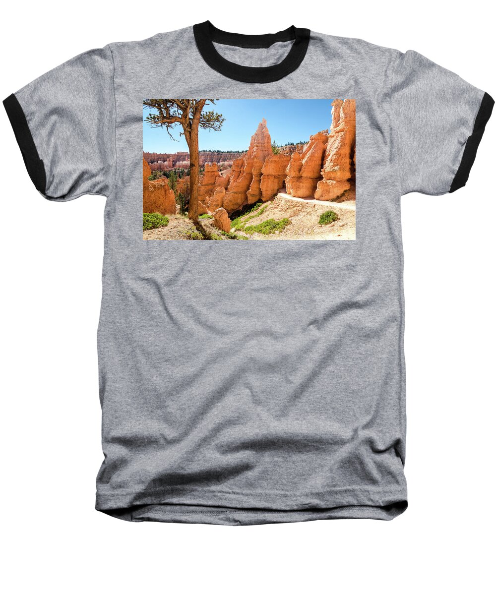 Landscape Baseball T-Shirt featuring the photograph The Queens Garden Trail by Margaret Pitcher