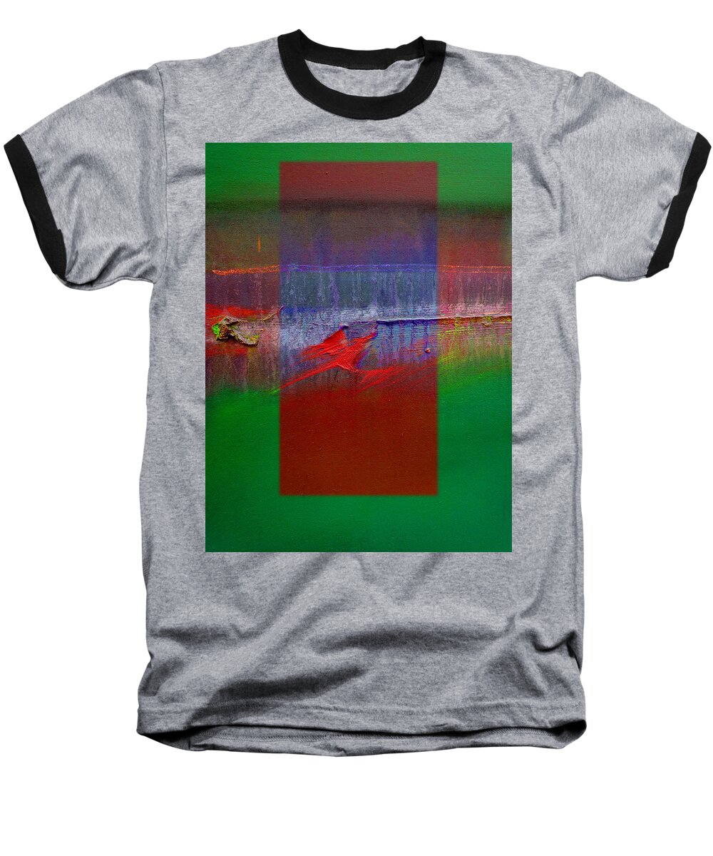 Landscape Baseball T-Shirt featuring the painting The Red Dragon Tatoo by Charles Stuart