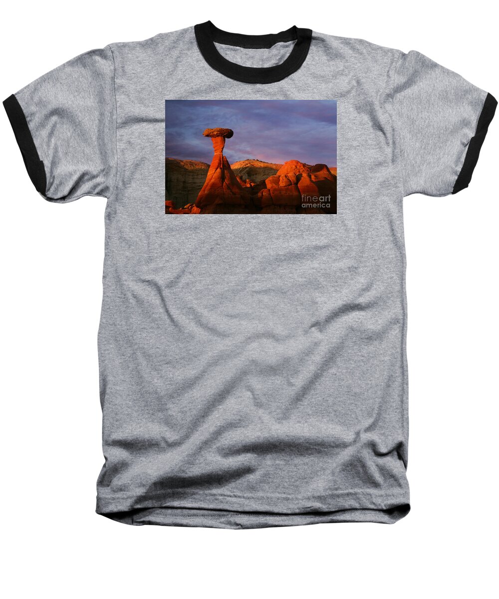 The Rim Rocks Baseball T-Shirt featuring the photograph The Rim Rocks by Keith Kapple