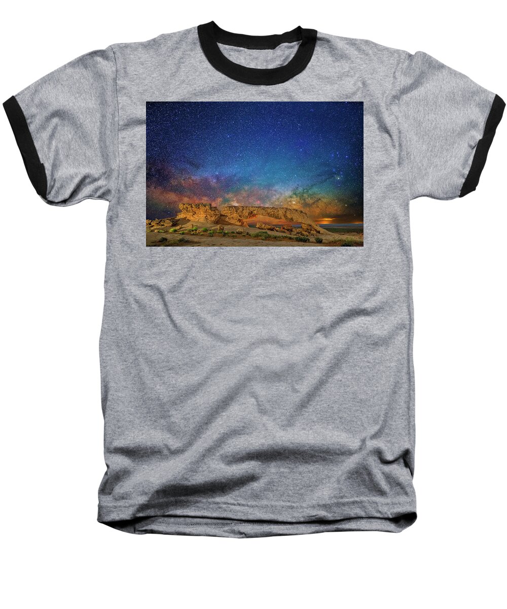 Astronomy Baseball T-Shirt featuring the photograph The Rise by Ralf Rohner