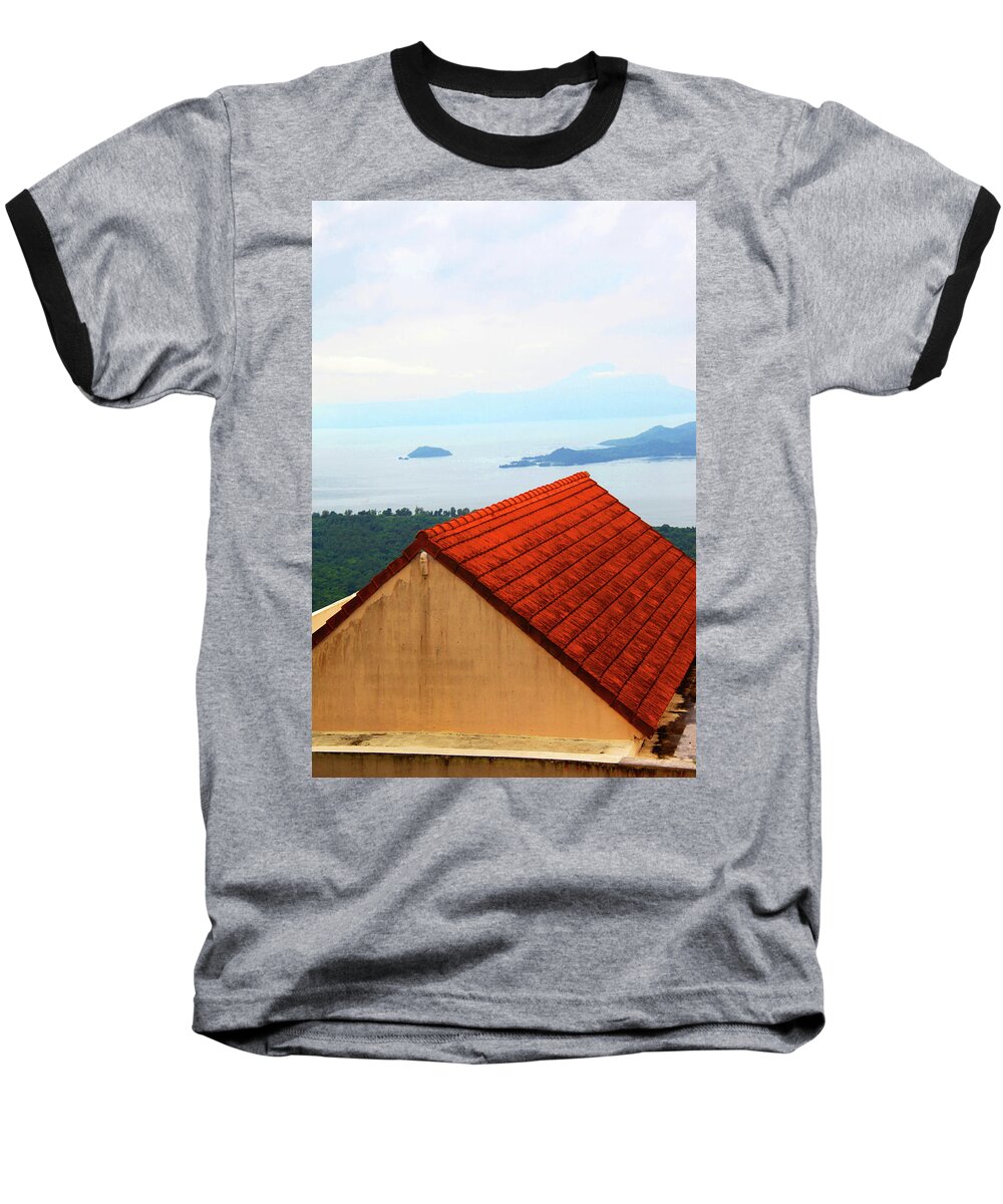 Cavite Baseball T-Shirt featuring the photograph The Roof Be Told by Jez C Self