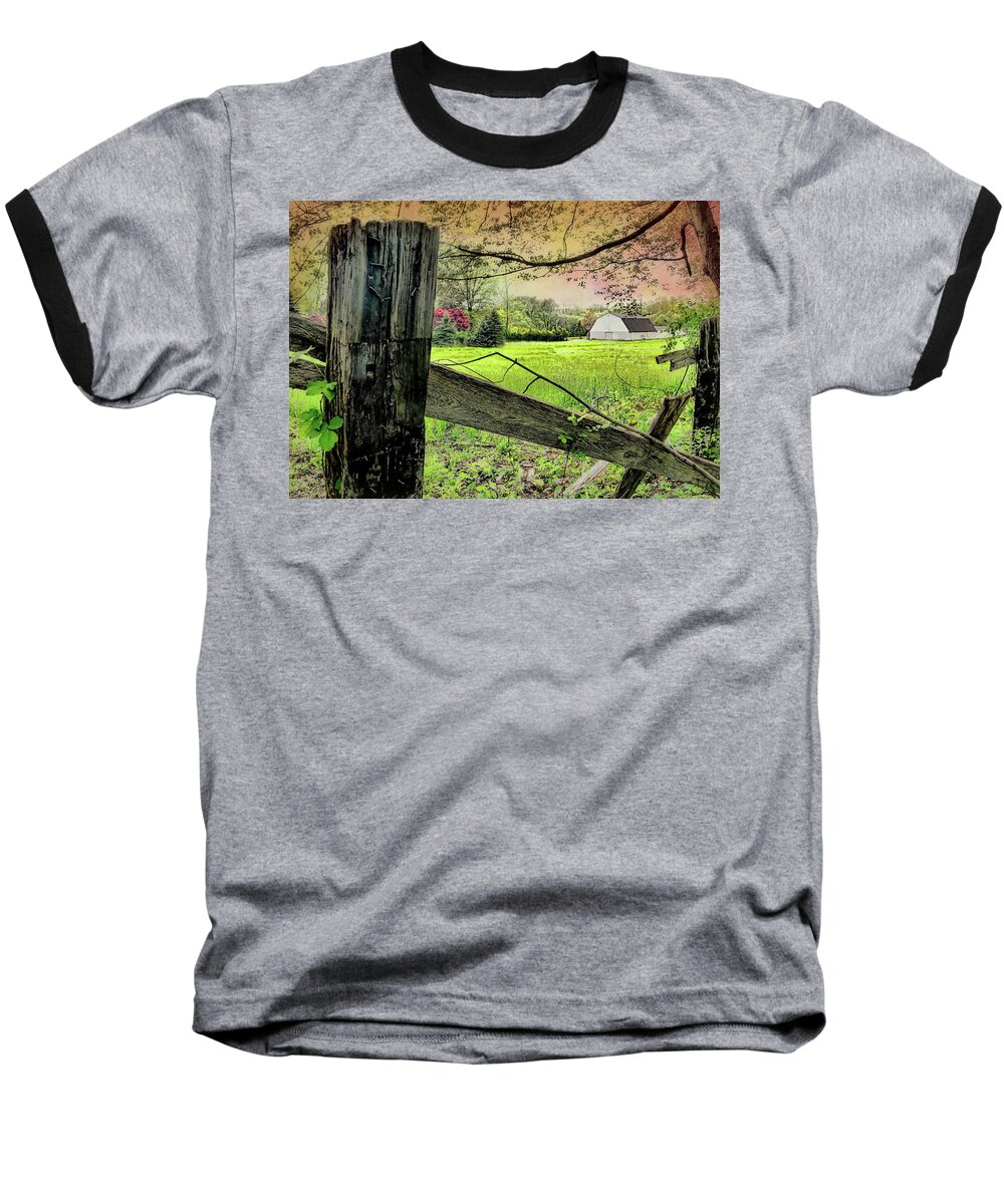 Landscape Baseball T-Shirt featuring the photograph The Folded Nail by Diana Angstadt