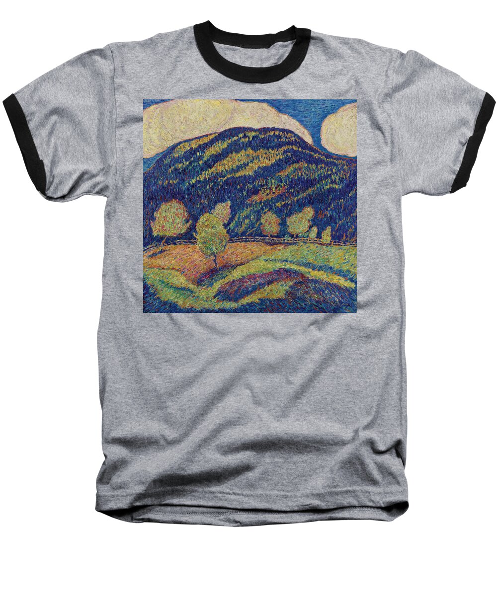 Marsden Hartley Baseball T-Shirt featuring the painting The Silence of High Noon by Marsden Hartley