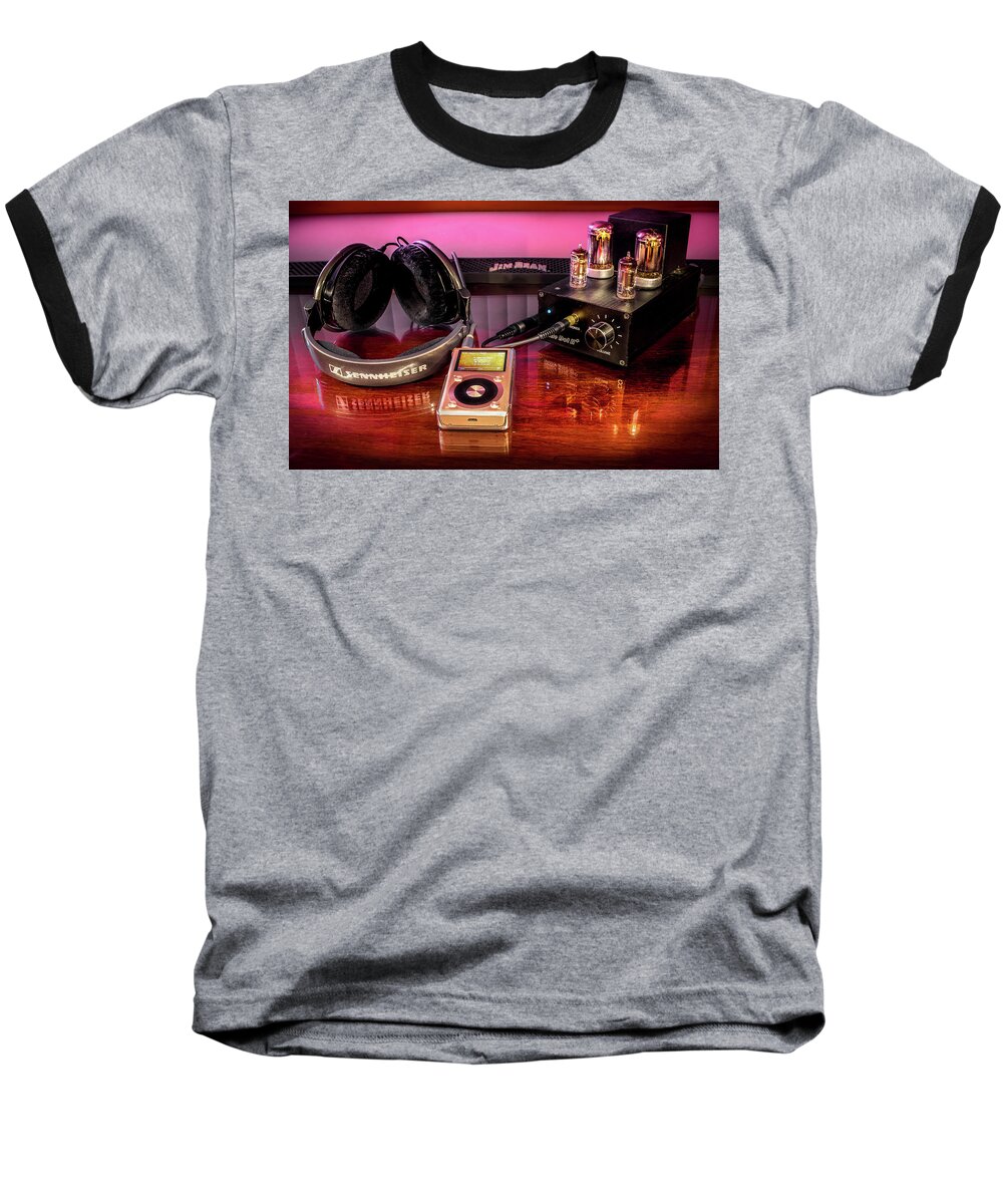 Hi-fi Baseball T-Shirt featuring the photograph The Sound of Music by Rob Green