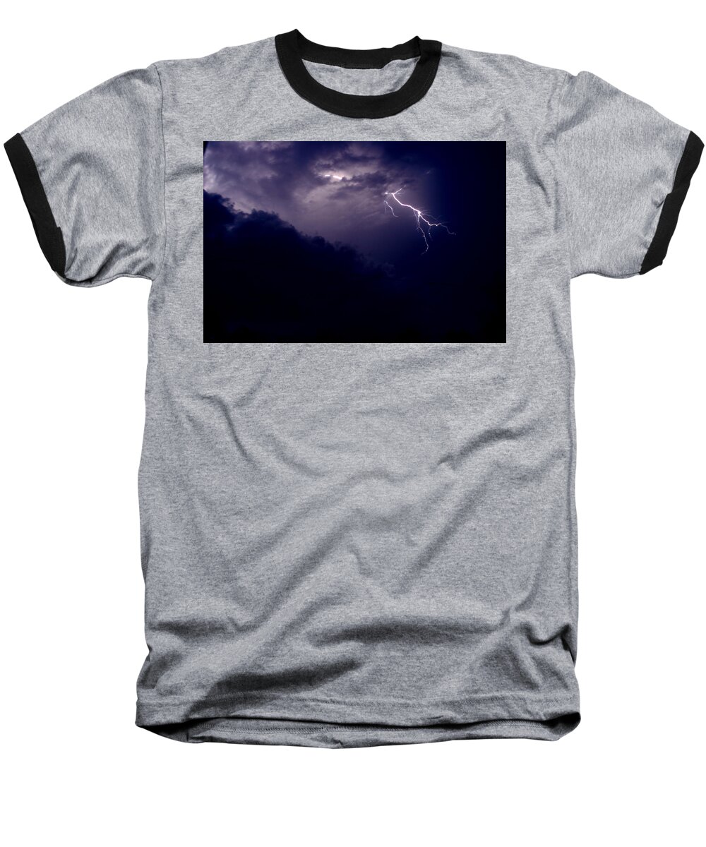 Sky Baseball T-Shirt featuring the photograph The Storm 1.3 by Joseph A Langley