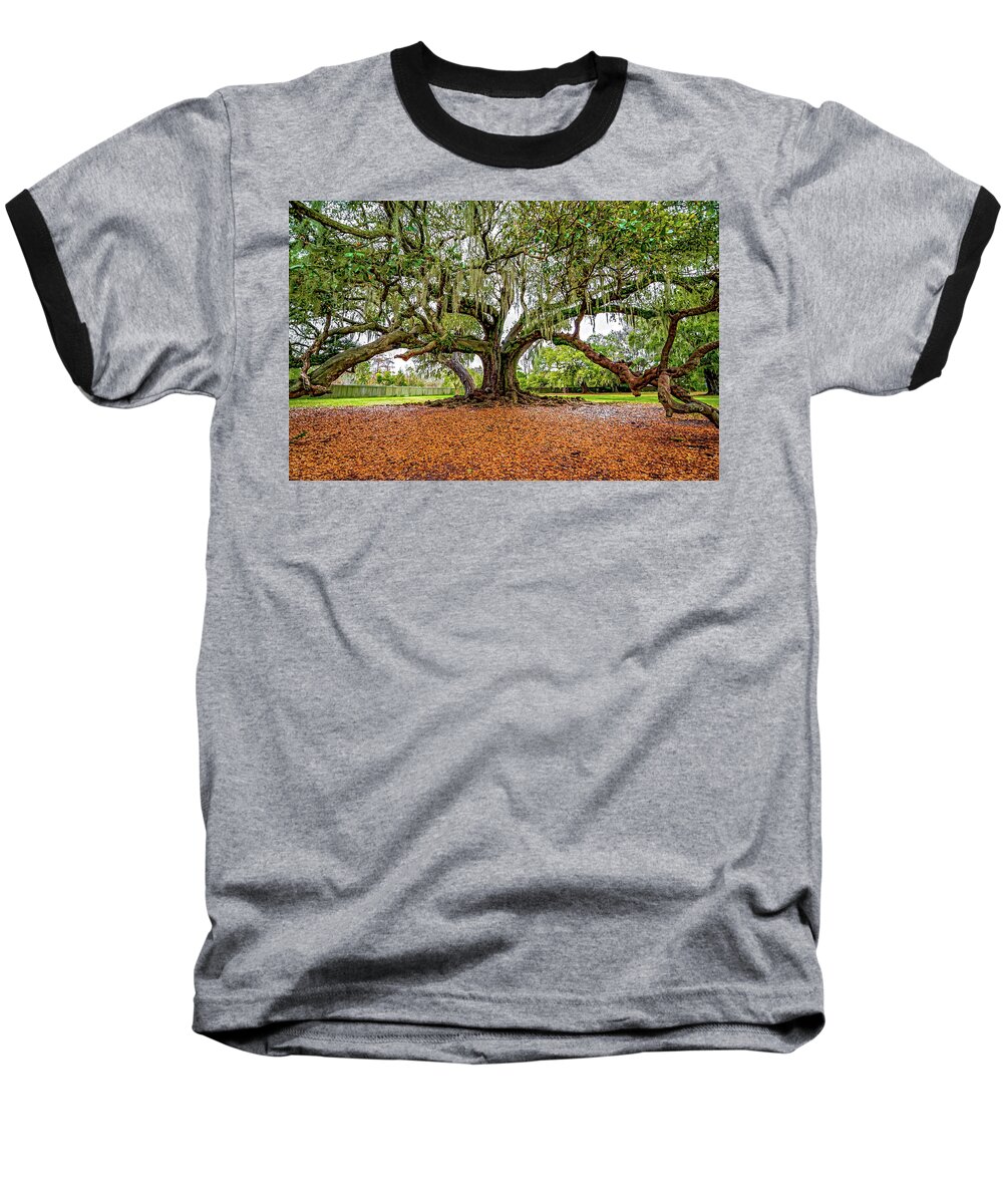 New Orleans Baseball T-Shirt featuring the photograph The Tree of Life by Steve Harrington