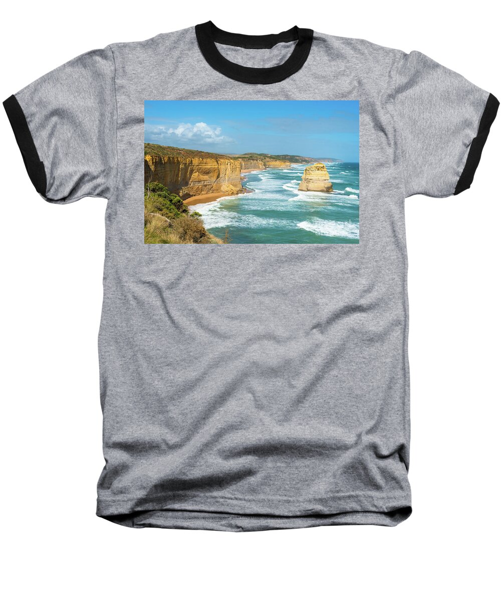 Australia Baseball T-Shirt featuring the photograph The twelve apostles by Andrew Michael
