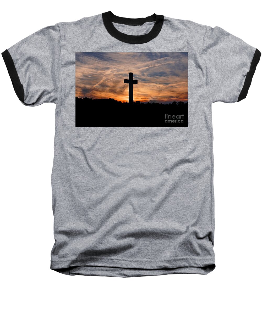 Cross Baseball T-Shirt featuring the photograph The Ultimate Sacrifice by Benanne Stiens