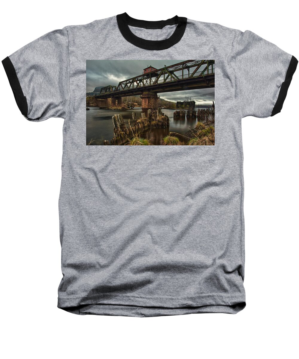 Thunder Bay Baseball T-Shirt featuring the photograph The Unswing Bridge by Jakub Sisak