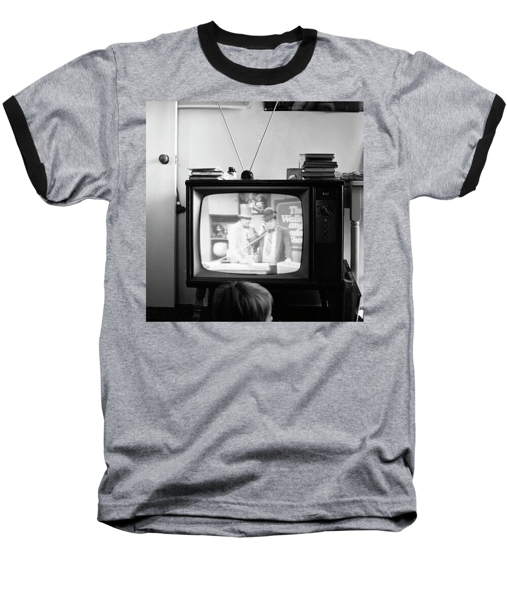 Phoenix Baseball T-Shirt featuring the photograph Phoenix Television Circa 1971 by Jeremy Butler