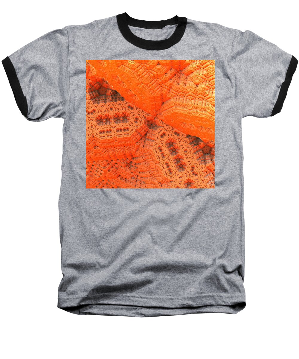 Abstract Baseball T-Shirt featuring the digital art Theatrical Maze by William Ladson