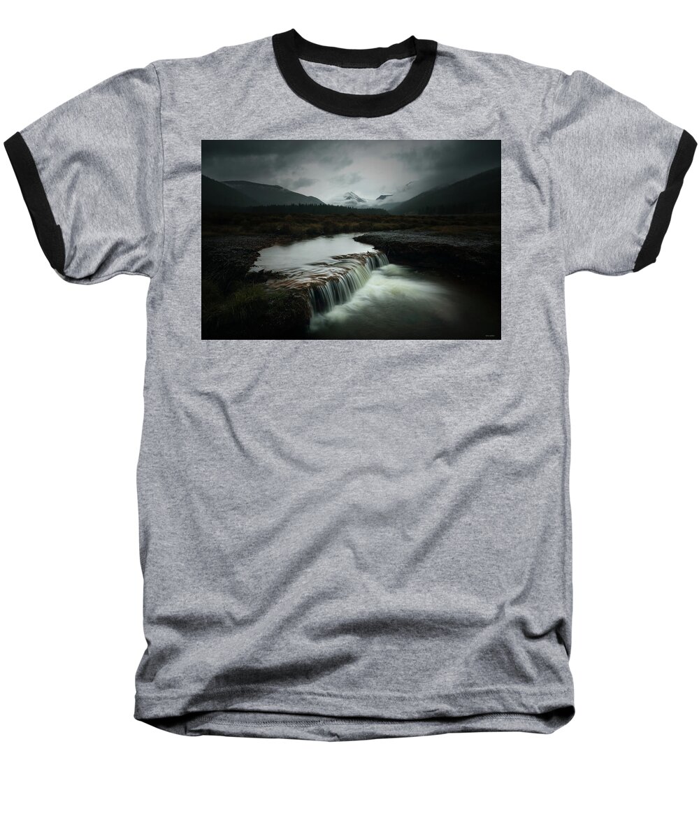 There Baseball T-Shirt featuring the photograph There Is Motion In The Darkness by Brian Gustafson