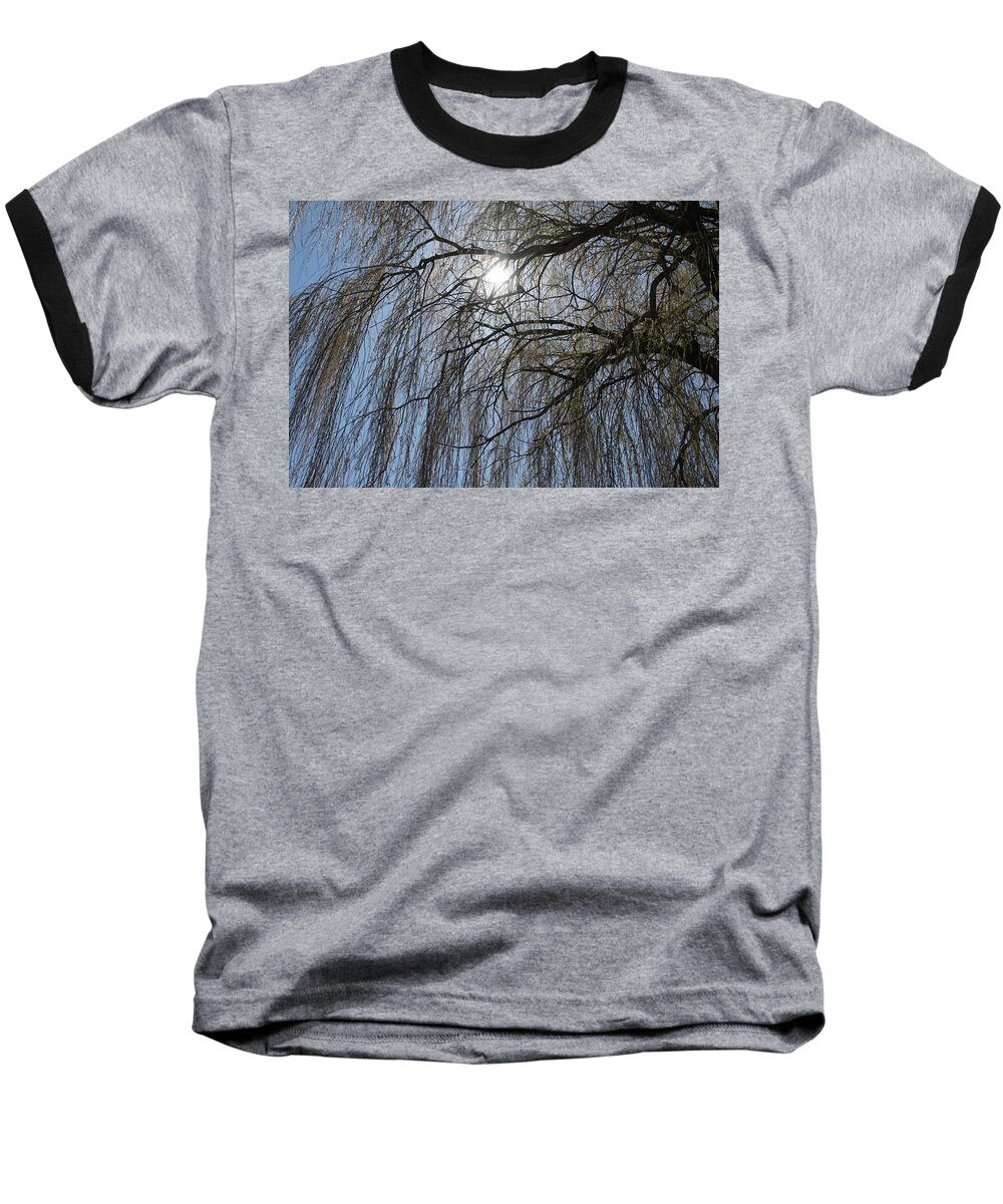 Silhouette Baseball T-Shirt featuring the photograph Thick and Thin - by Julie Weber