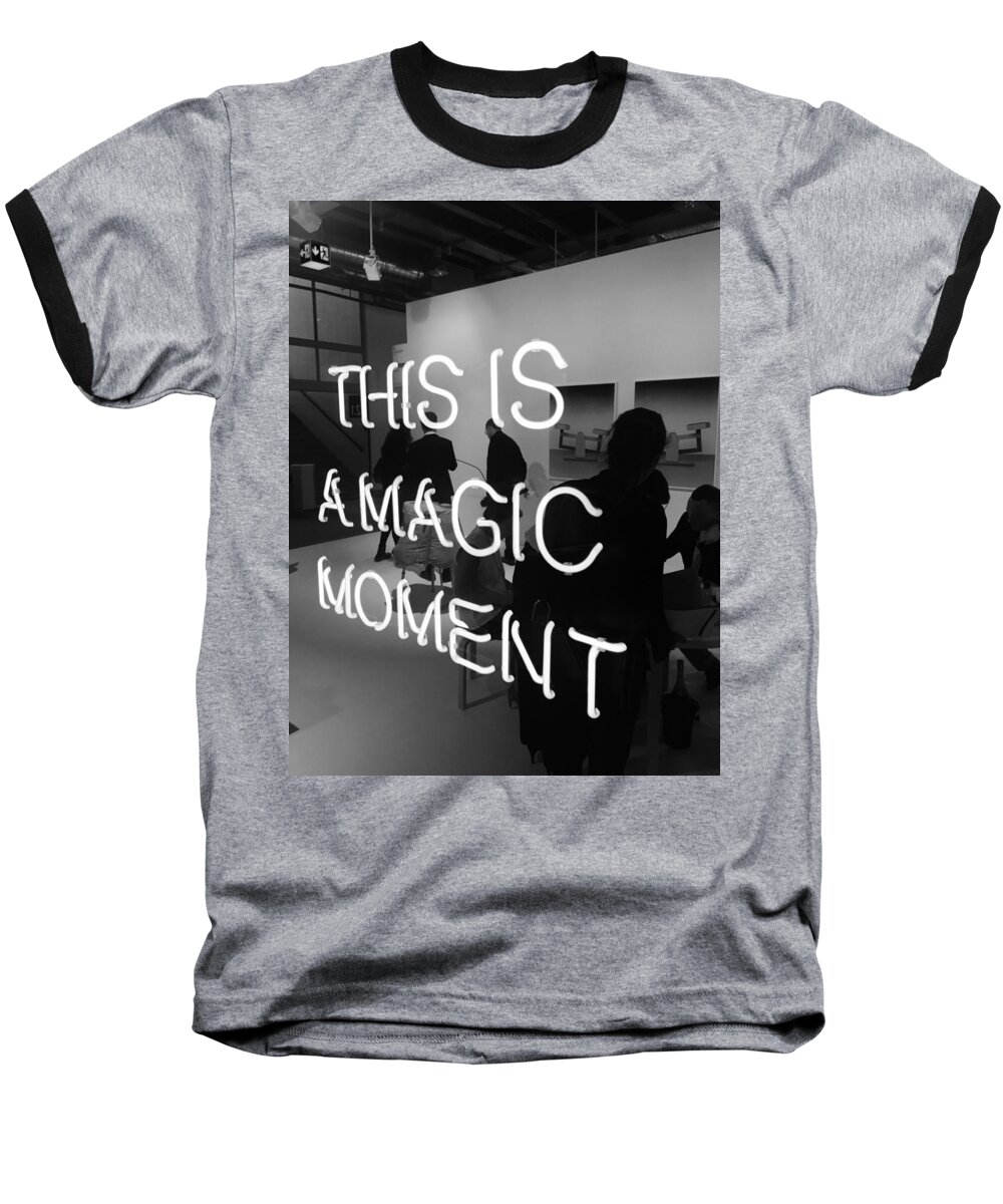 Magic Baseball T-Shirt featuring the photograph This is a magic moment by Funkpix Photo Hunter