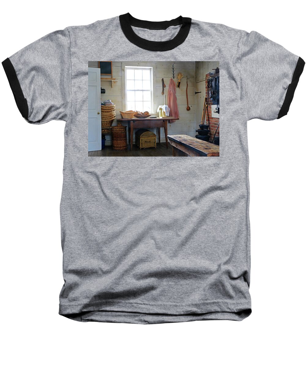 Faust Park Baseball T-Shirt featuring the photograph This 'Ol Kitchen by Christopher McKenzie