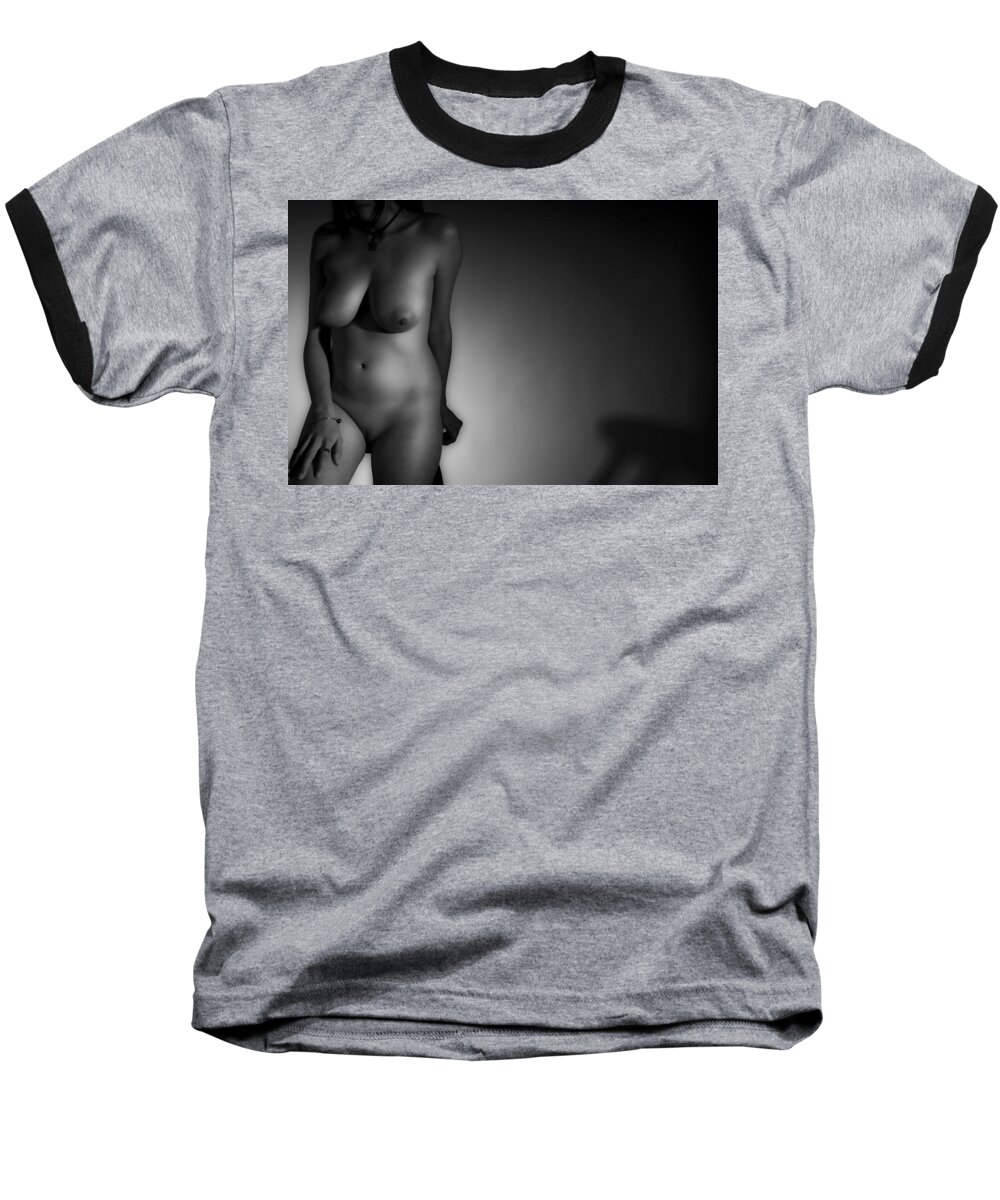 Adult Baseball T-Shirt featuring the photograph This was banned in the UK by Nathan Wright