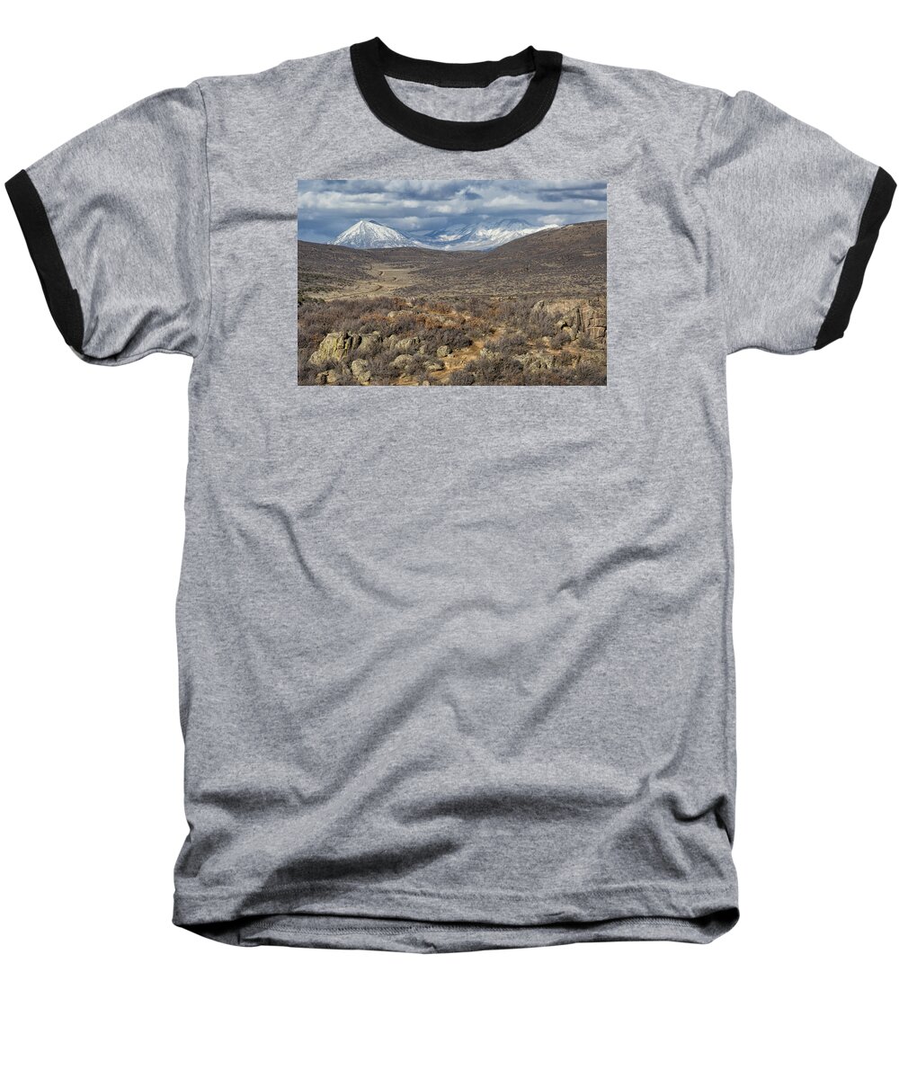 Colorado Baseball T-Shirt featuring the photograph This Way To the Mountains by Denise Bush