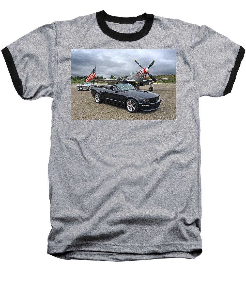 Ford Mustang Baseball T-Shirt featuring the photograph Three Generations by Gill Billington