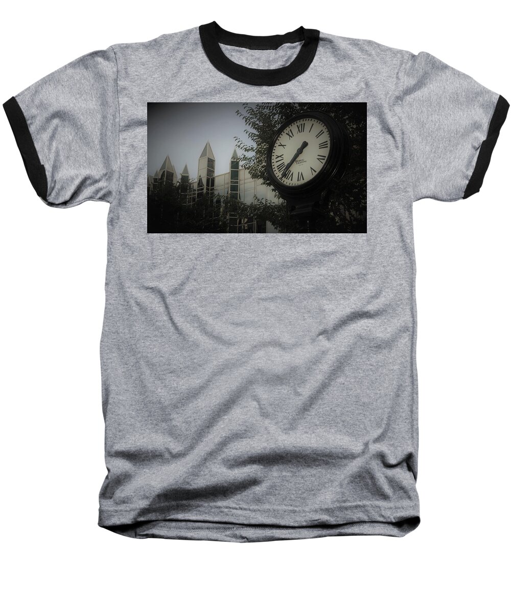 Clock Baseball T-Shirt featuring the photograph Time by Christopher James