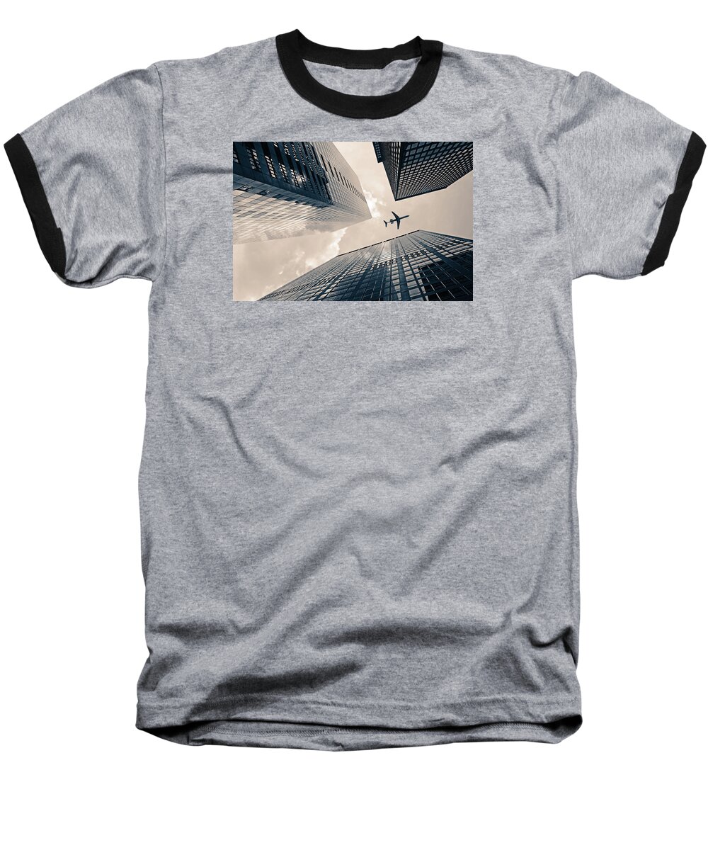 New York Baseball T-Shirt featuring the photograph Time Frame by Iryna Goodall
