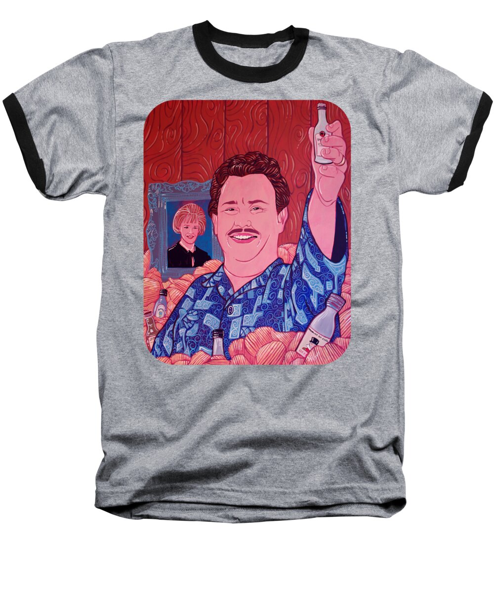 John Candy Baseball T-Shirt featuring the painting To The Women by Jason Wright