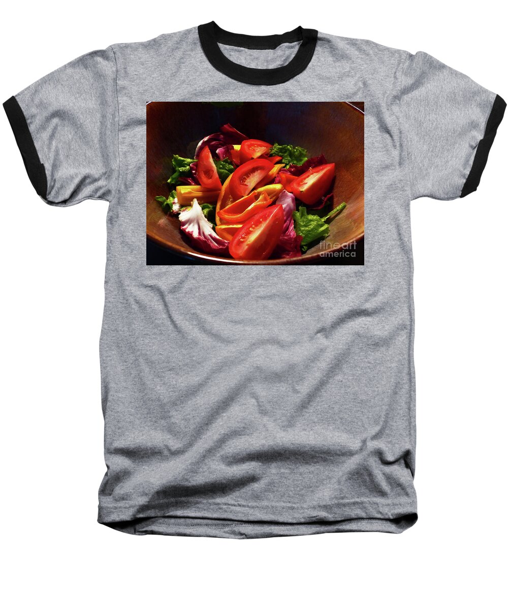 Ripe Baseball T-Shirt featuring the photograph Tomato Salad by Rosanne Licciardi